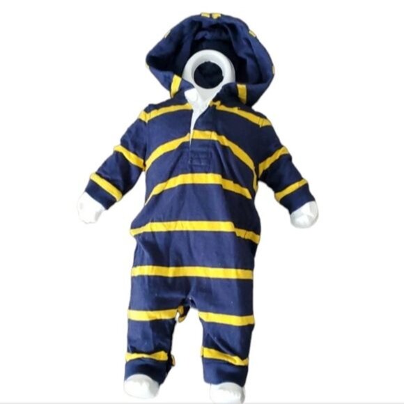 3 Months Ralph Lauren Jumper Jumpsuit Coveralls Hooded Hoodie INFANT BABY - Picture 2 of 12